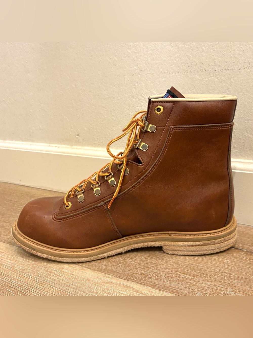 LL Bean vintage leather Fly Fishing Angler Wading Boots Shoes Felt sole Men’s 13 - Picture 6 of 12